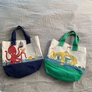 Pottery Barn Kids - 2 tote bags and 2 hooded beach towels.